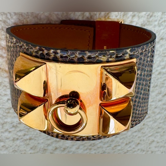Hermès
Lizard Collier De Chien Bracelet With Box - Picture 1 of 16